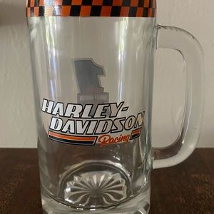 Harley Davidson Glass Beer Mug